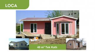 Tek Katl&inodot; Prefabrik Ev 48m&sup2;