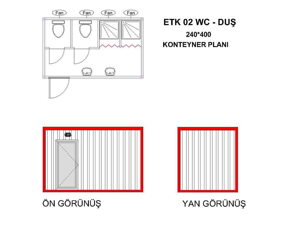 ETK-02 Wc-Du&scedil; Konteyner