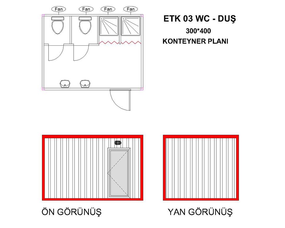 ETK-03 Wc-Du&scedil; Konteyner