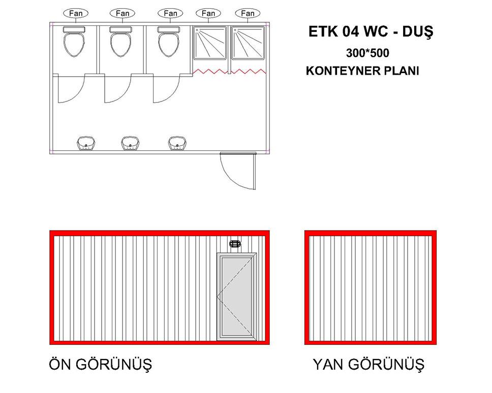 ETK-04 Wc-Du&scedil; Konteyner