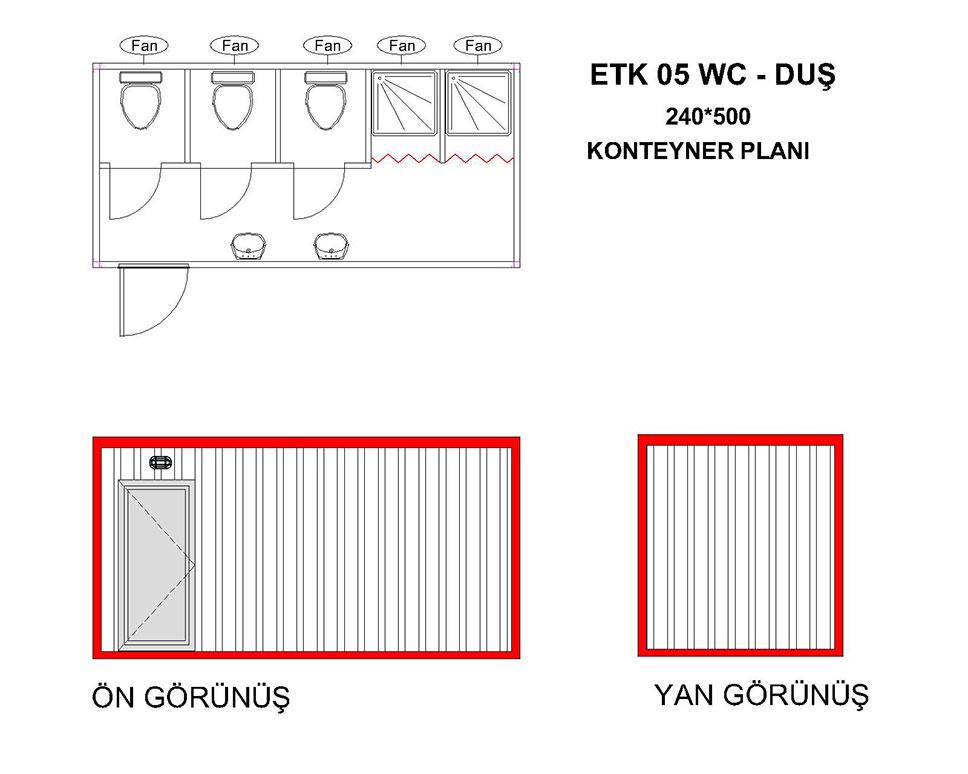 ETK-05 Wc-Du&scedil; Konteyner