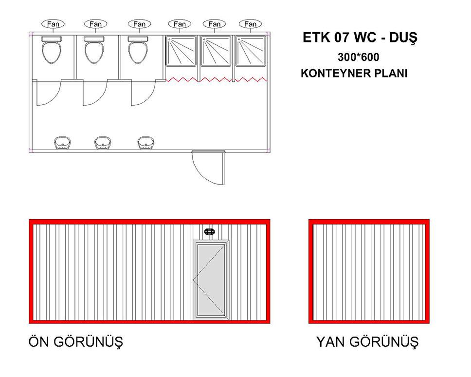 ETK-07 Wc-Du&scedil; Konteyner