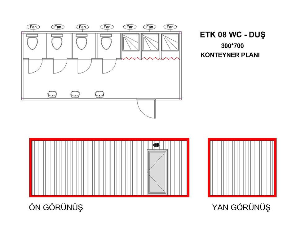 ETK-08 Wc-Du&scedil; Konteyner